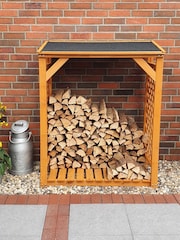 Callow Brown Garden Log Store - Image 5 of 6