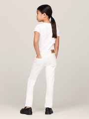 Tommy Hilfiger Nora Slim Straight White Jeans - Image 2 of 5