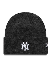 New Era Womens Wide Cuff 100% Cotton Black Beanie - Image 1 of 2