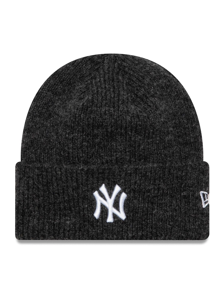 New Era Womens Wide Cuff 100% Cotton Black Beanie - Image 1 of 2