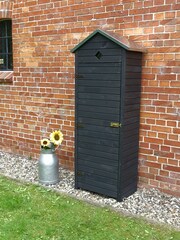 Callow Grey Apex Roof Anthracite Garden Shed With Shelves - Image 3 of 5