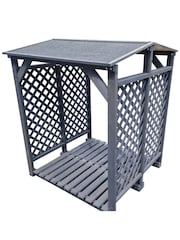 Callow Grey Double Log Store for the Garden - Image 3 of 5