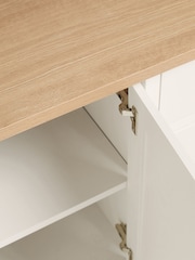 Cream Malvern Oak Effect Extra Large Sideboard - Image 13 of 14