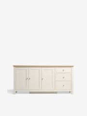 Cream Malvern Oak Effect Extra Large Sideboard - Image 8 of 14