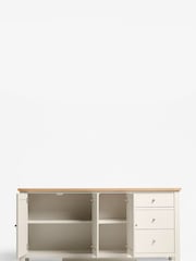 Cream Malvern Oak Effect Extra Large Sideboard - Image 9 of 14