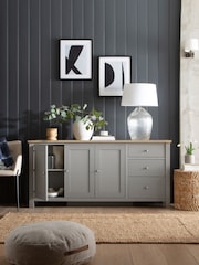 Dove Malvern Oak Effect Extra Large Sideboard - Image 2 of 10