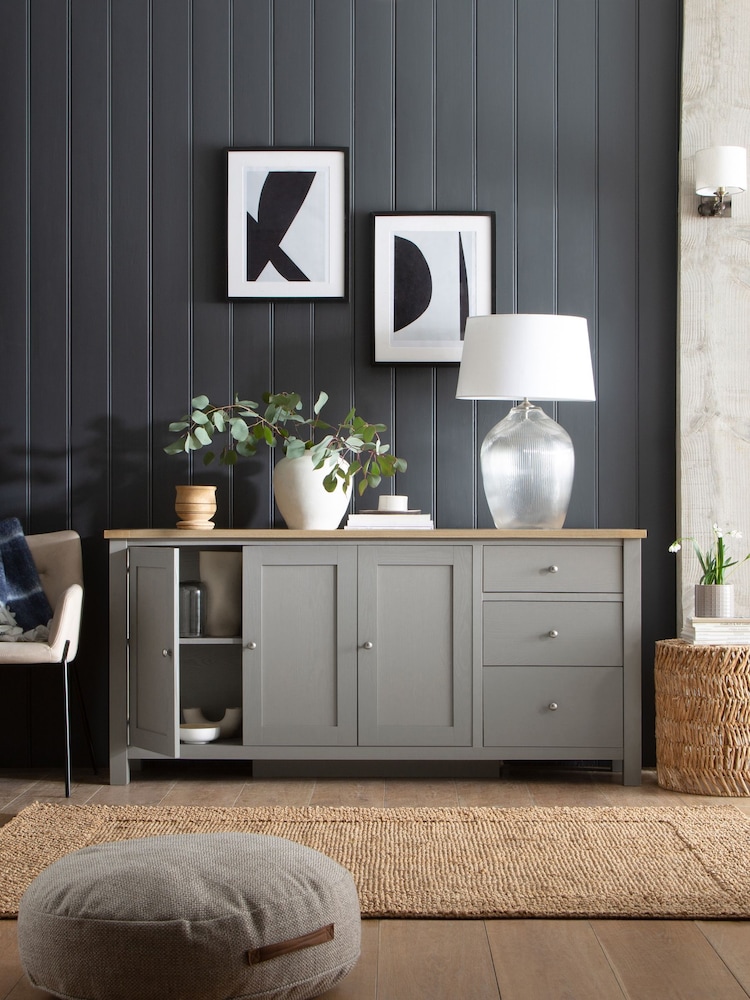 Dove Malvern Oak Effect Extra Large Sideboard - Image 2 of 10