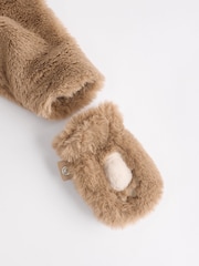 Caramel Bear Baby Hooded All-In-One (0mths-2yrs) - Image 6 of 6