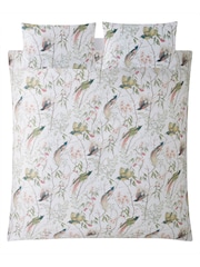 Graham & Brown Green 100% Cotton Clavering Birds Duvet Cover and Pillowcase Set - Image 5 of 8