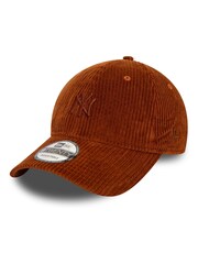 New Era Mens 100% Cotton New York Yankees Cord 9TWENTY Brown Cap - Image 1 of 5
