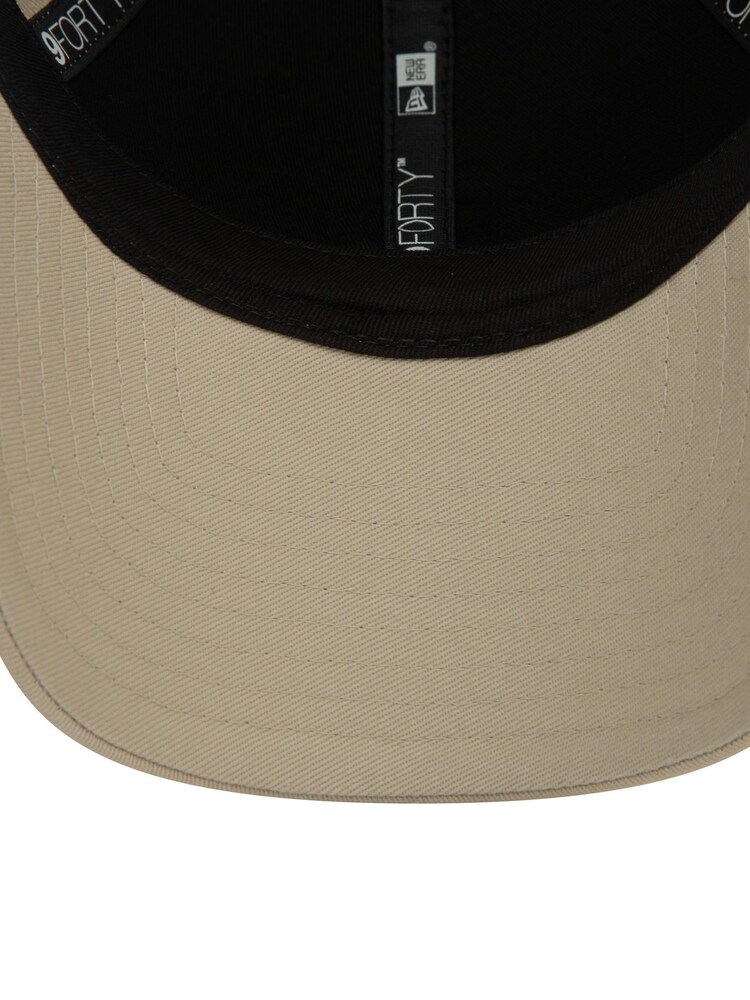 New Era Mens Cream 100% Cotton New York Yankees Metallic Pin 9FORTY Cap - Imagen 5 de 5