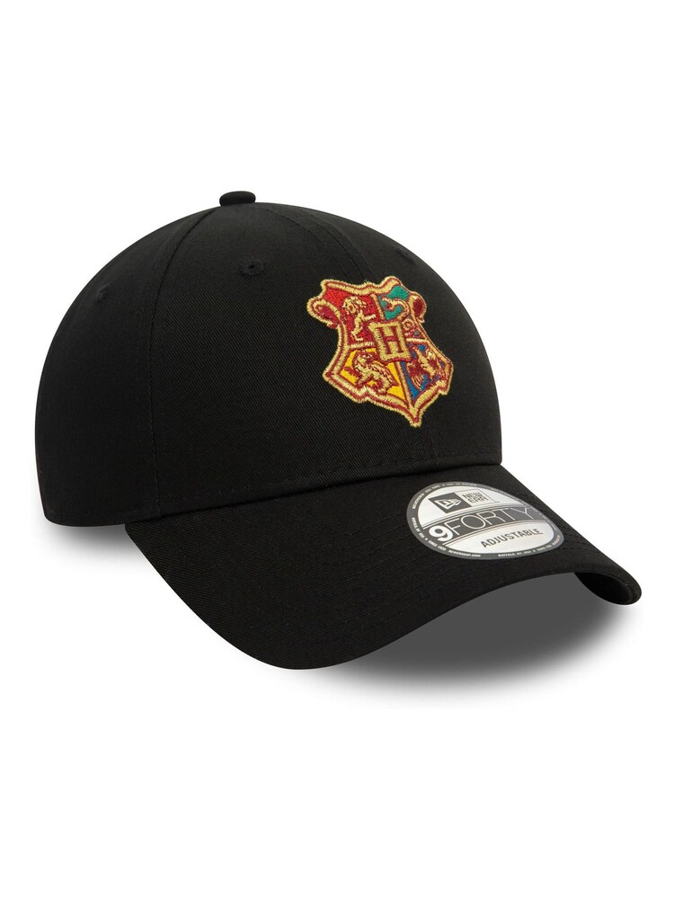 New Era Mens 100% Cotton Hogwarts Harry Potter 9FORTY Black Cap - Image 2 of 5