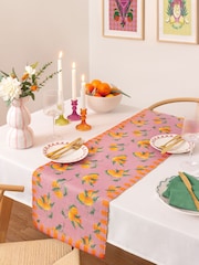 Furn Pink Oranges Table Runner - Image 1 of 5