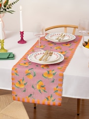Furn Pink Oranges Table Runner - Image 2 of 5