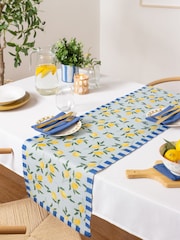 Furn Blue Lemons Table Runner - Image 1 of 5