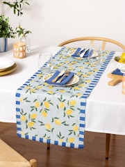 Furn Blue Lemons Table Runner - Image 2 of 5