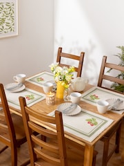 Evans Lichfield Green Strawberry Set Of Table Placemats 46x36cm - Image 1 of 6