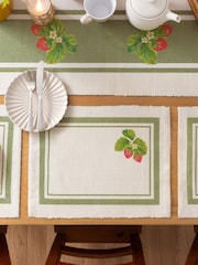 Evans Lichfield Green Strawberry Set Of Table Placemats 46x36cm - Image 3 of 6