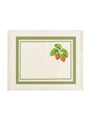 Evans Lichfield Green Strawberry Set Of Table Placemats 46x36cm - Image 5 of 6
