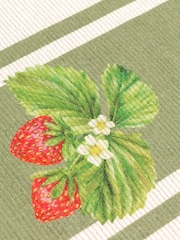 Evans Lichfield Green Strawberry 230x35cm Table Runner - Image 5 of 5