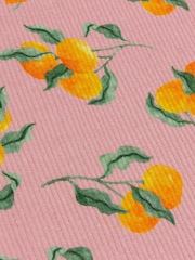 Furn Pink Oranges Table Placemats Set Of 4 - Image 4 of 6