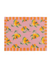 Furn Pink Oranges Table Placemats Set Of 4 - Image 6 of 6