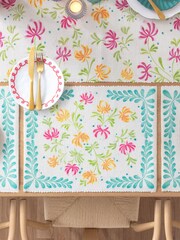 Furn Orange Honeysuckle Table Placemats Set Of 4 - Image 2 of 6