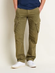 Brakeburn Green 100% Cotton Cargo Trousres - Image 1 of 6