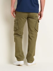 Brakeburn Green 100% Cotton Cargo Trousres - Image 2 of 6