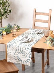 Evans Lichfield Green Vinea 230x35cm Table Runner - Image 1 of 5