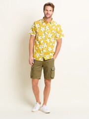Brakeburn Green 100% Cotton Cargo Shorts - Image 3 of 4