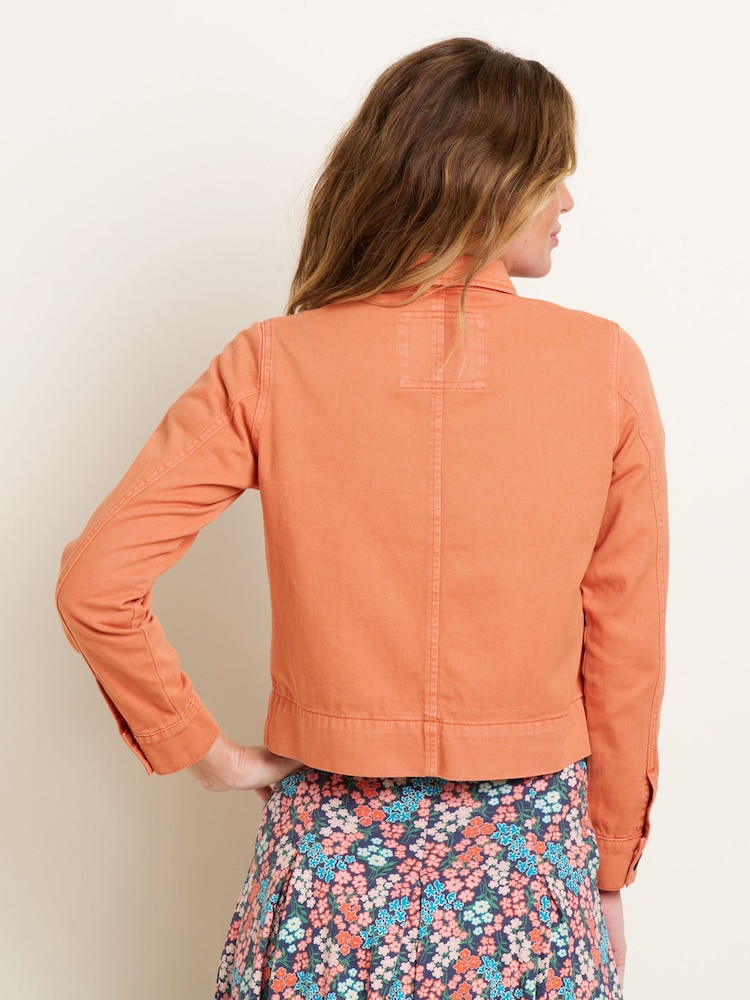 Brakeburn Orange 100% Cotton Winterbourne Jacket - Image 2 of 4
