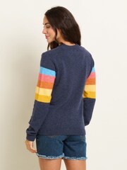 Brakeburn Blue Horizon Knitted Jumper - Image 3 of 6