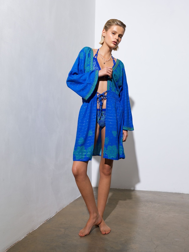 French Connection Embellished Kaftan Beach Cover-Up - Bild 2 von 4