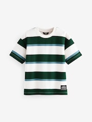 Blue/Green Relaxed Fit Textured Short Sleeve T-Shirts 3 Pack (3-16yrs) - Image 2 of 7