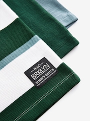Blue/Green Relaxed Fit Textured Short Sleeve T-Shirts 3 Pack (3-16yrs) - Image 7 of 7