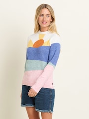Brakeburn Cream Day Break Knitted Jumper - Image 1 of 5