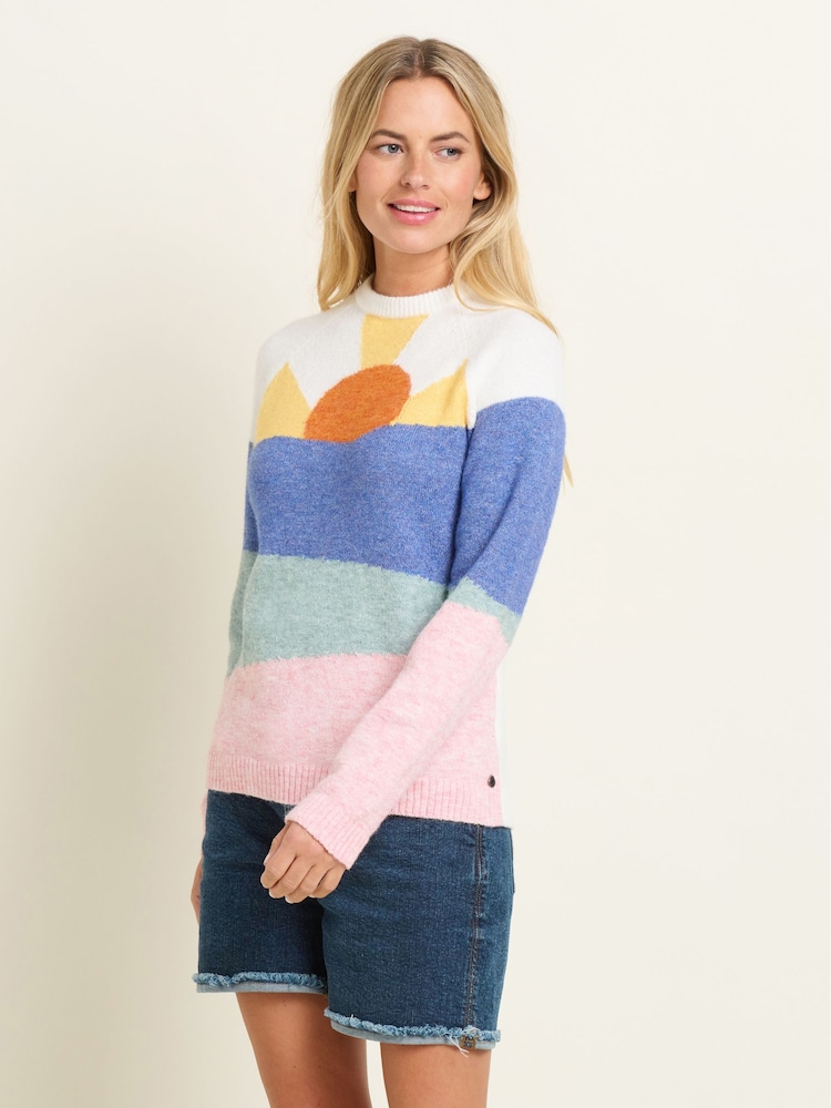 Brakeburn Cream Day Break Knitted Jumper - Image 1 of 5