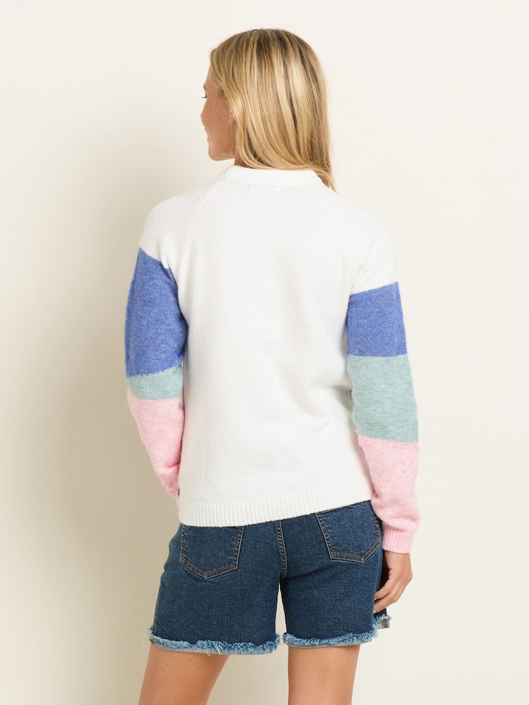 Brakeburn Cream Day Break Knitted Jumper - Image 2 of 5