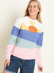 Brakeburn Cream Day Break Knitted Jumper - Image 3 of 5