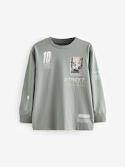 Fútbol en verde/azul - Graphic Long Sleeve T-Shirts 3 Pack (3-16yrs) - Imagen 2 de 8