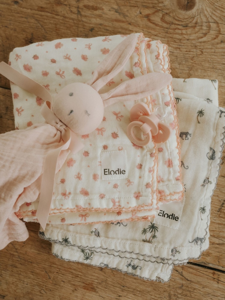 Elodie Details Powder Pink Baby Comforter Blinkie - Image 1 of 2 Elodie Details Powder Pink Baby Comforter Blinkie - Image 1 of 2
