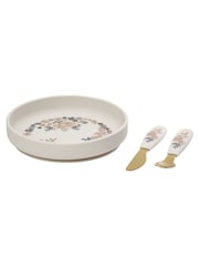 Elodie Details Blue Garden Lt Placement Silicone Plate Set for Children - Image 4 of 4