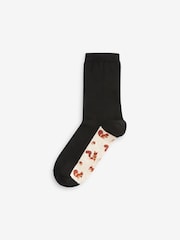 Autumn Animals Footbed Ankle Socks 5 Pack - Image 3 of 6