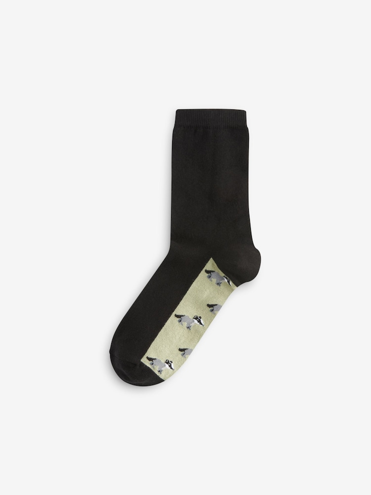 Autumn Animals Footbed Ankle Socks 5 Pack - Image 6 of 6 Autumn Animals Footbed Ankle Socks 5 Pack - Image 6 of 6