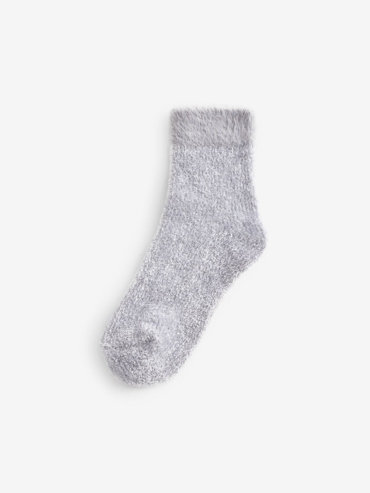 Glitzer, Pink/Grau - Kuschelige Samtsocken, 2er-Pack - Bild 5 von 5 Glitzer, Pink/Grau - Kuschelige Samtsocken, 2er-Pack - Bild 5 von 5