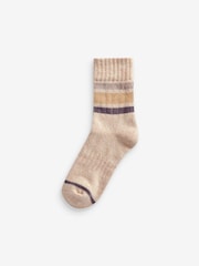 Nerz/Ecru, Glitzer - Cosy Ankle Socks with Cushion Sole 2 Pack - Bild 4 von 5