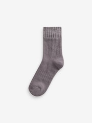 Nerz/Ecru, Glitzer - Cosy Ankle Socks with Cushion Sole 2 Pack - Bild 5 von 5