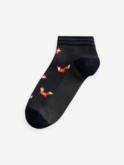 Autumn Animals Trainer Socks 5 Pack - Image 3 of 8