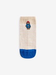 Navy/Red Paddington Bear Trainer Socks 3 Pack - Image 3 of 7
